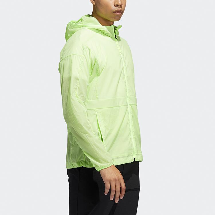 Adidas Sporty Hooded Jacket Men Outerwear Signal-Green FT2780