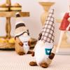Adorable Coffee Bean Gnome Figurine With Cozy Knitted Hat For Festive Decorations