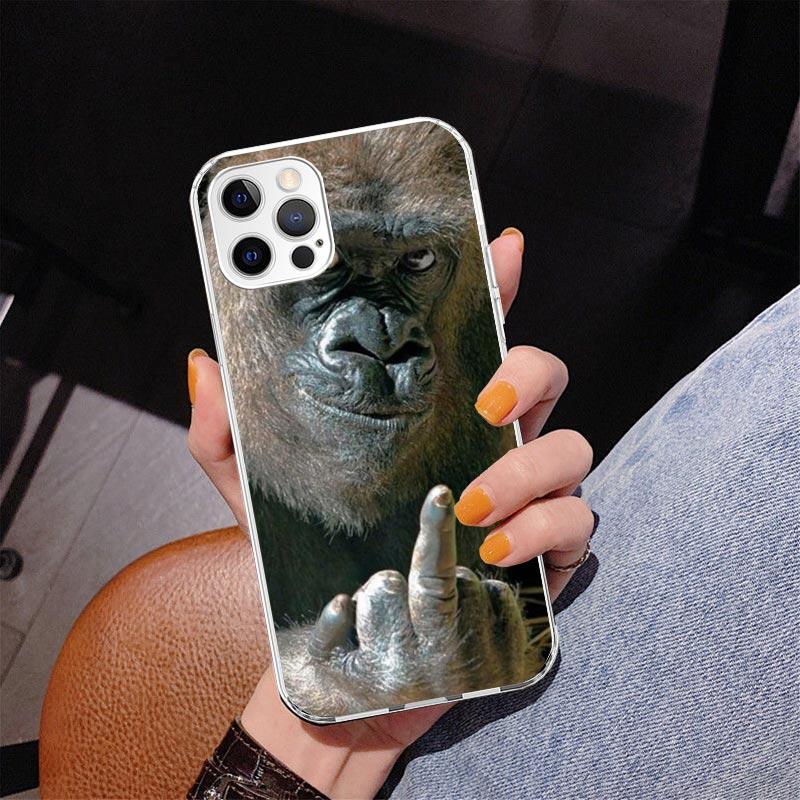 Monkey Memes Phnoe Case for Iphone 17 Air 16 16E 11 12 13 Mini 14 Plus 15 Pro Max 7 8 + SE 2020 Phone Cover Coque
