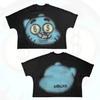 Men Women Streetwear T Shirt Hip Hop Fun Cartoon Graphic Printed Oversized T Shirt Harajuku Gothic Cotton Short Sleeved Clothing