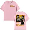 Classic Movie Pulp Fiction Graphic T Shirt Men Women Vintage Harajuku Fashion T-shirt Tops Cotton Short Sleeve Tshirt Streetwear