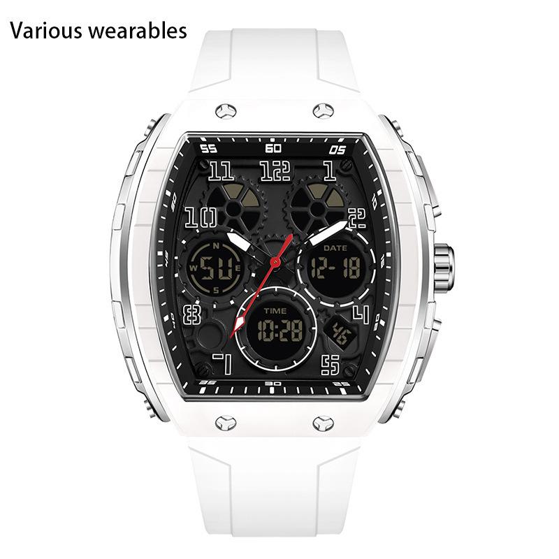 Neue digitale multifunktionale Modetrend Herrenuhr Silikon Wasserdicht Wecker Herrenuhr