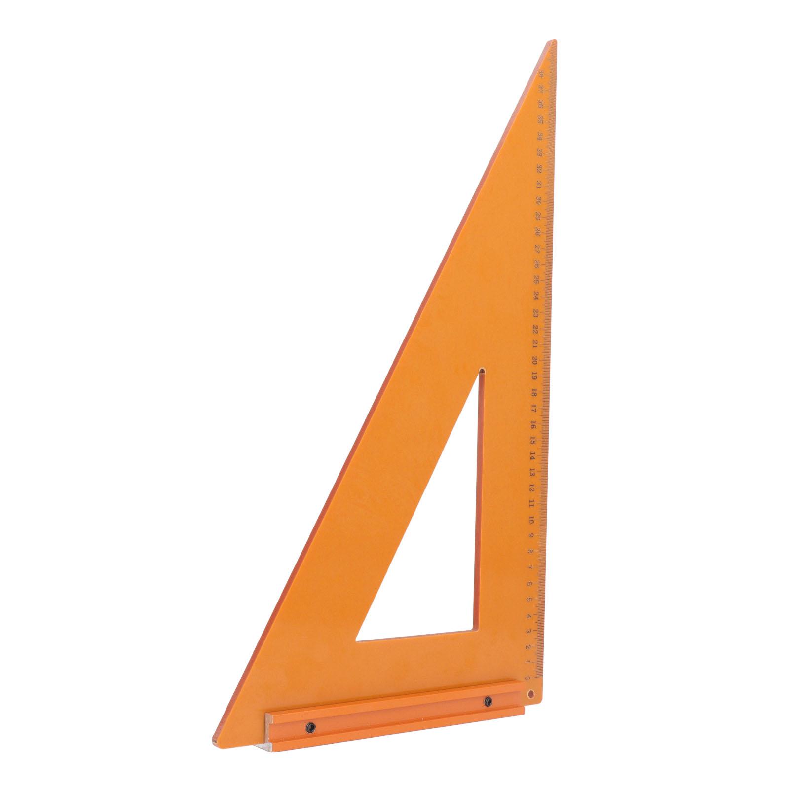 

Woodworking Triangle Ruler 40x23cm Engineering Plastic High Accuracy 90 degrees Right Angle Carpenter