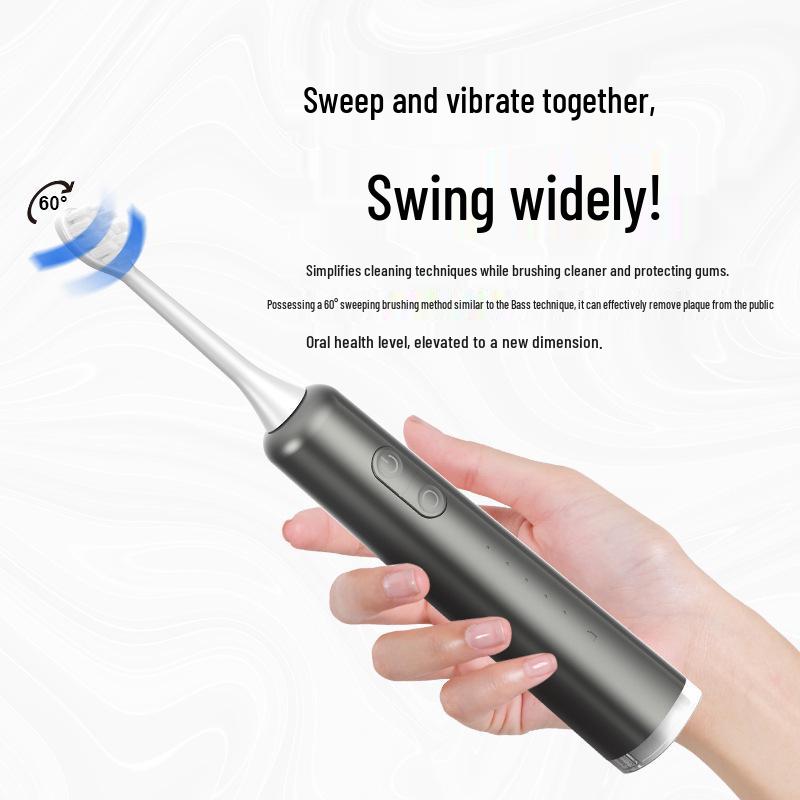 

60° Oscillating Rechargeable Electric Toothbrush - IPX8 Waterproof & New Private Mold Design. Second Generation Sweep Vibration білий