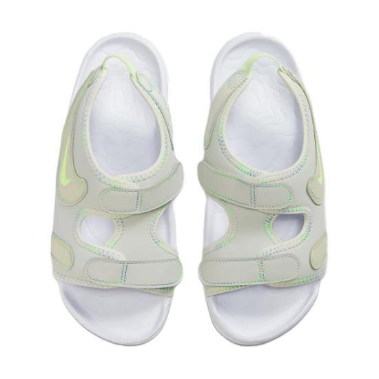 Nike Sunray Adjust 6 Soft Comfortable Non-Slip Breathable Sandals Kids Sandals Gray White Green FN4874-001