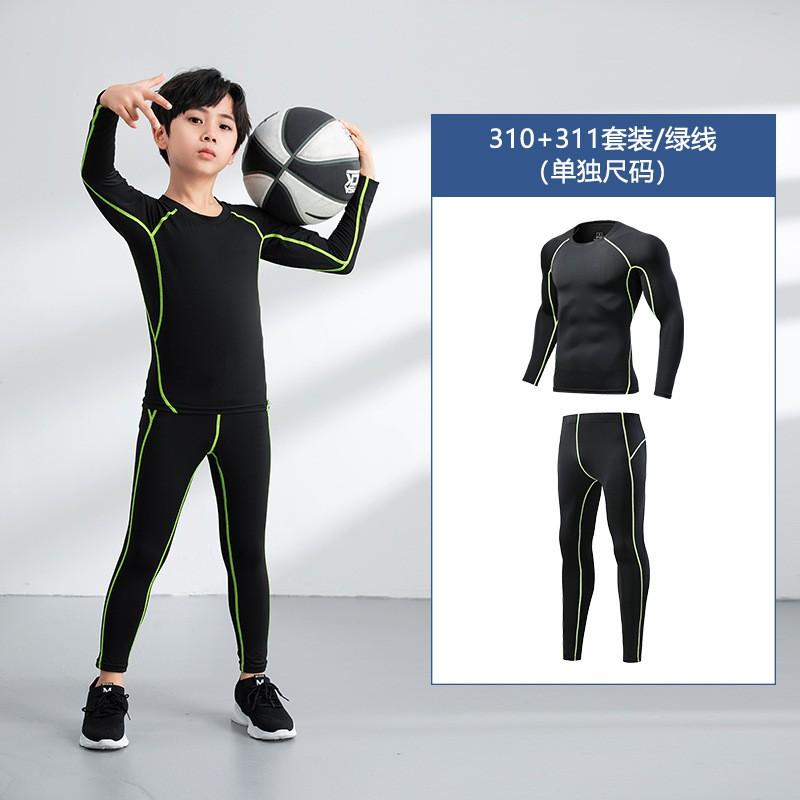Conjunto de Compresión Atlético para Niños Niños Secado Rápido Traje para Correr Gimnasio Entrenamiento Baloncesto Fútbol