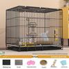 Jingruixiang Large Black Rabbit Cage with Full Accessory Set