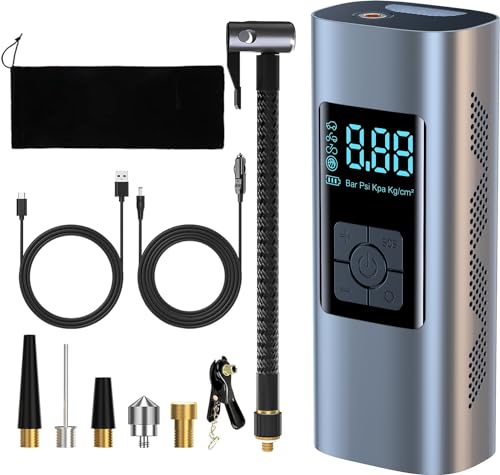 

[Последняя усиленная модель - Накачивает за 10 секунд] Электрический воздушный насос с немецким двигателем из чистой меди [Сертифицирован PSE, совместим со всеми US, UK и Fre