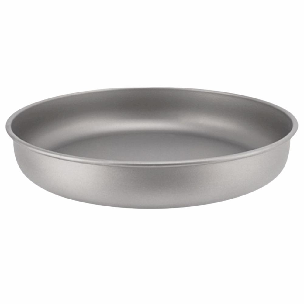 Stackable Titanium Plate Reusable Camping Plate Durable Dinner Plate  Hiking Backpacking