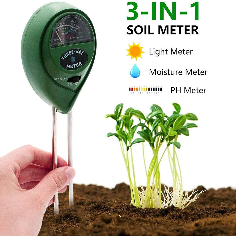 Plant PH Meter Soil Test Meter Tester Water Moisture 3 In1 ABS For Garden Plant PH Meter Soil Test Meter Tester Water Moisture 3 In1 ABS For Garden
