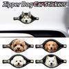 Adesivo Impermeabile per Auto da Cane Design Cerniera Decorazione Auto per Animali Adesivo per Auto da Cane Copri Graffi