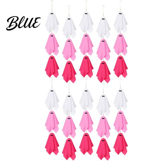 Lightweight Ghost Hanging Matte Finish Decor Pink Pastel Decor Halloween White Soft Pendant Fabric Ornaments Cute Spooky Party Home