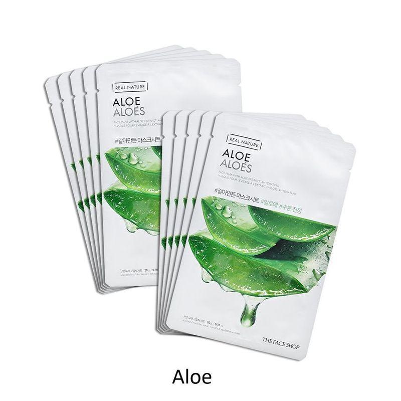 THE FACE SHOP - Real Nature Face Mask Bundle Set - 15 Types