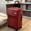 20" Leather Carry-On Business Suitcase with Front Opening & Combo Lock for Men & Women