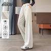 XueZhongFei Women's High-Waist Straight Leg Casual Pants