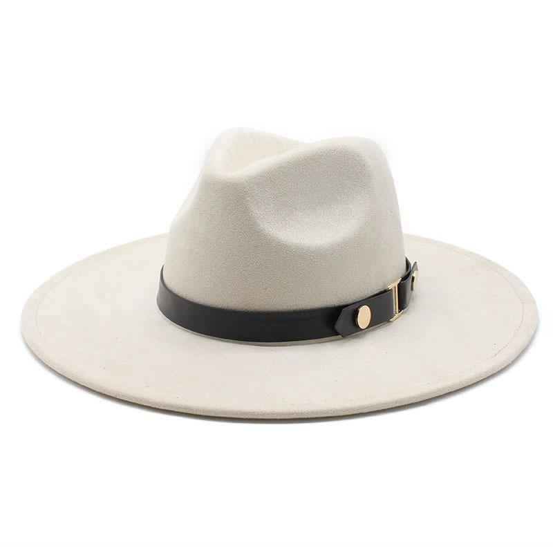 High Quality Hat Women'S Suede Hat Top Hat British Retro Men'S And Women'S Neutral Felt Hat