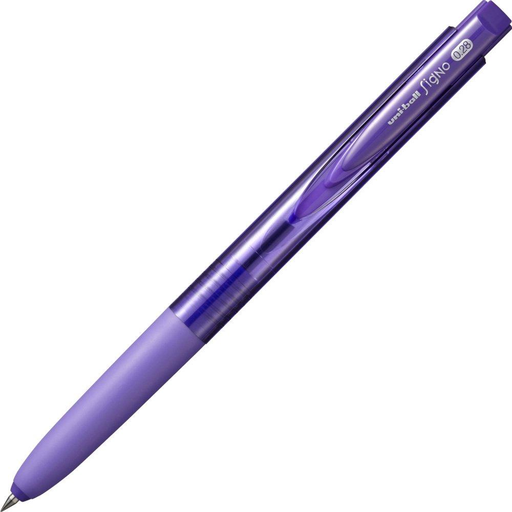 Mitsubishi Pencil Signo RT1 Gel Ballpoint 10 Pens Pen, 0.28mm, UMN15528.12, Violet,