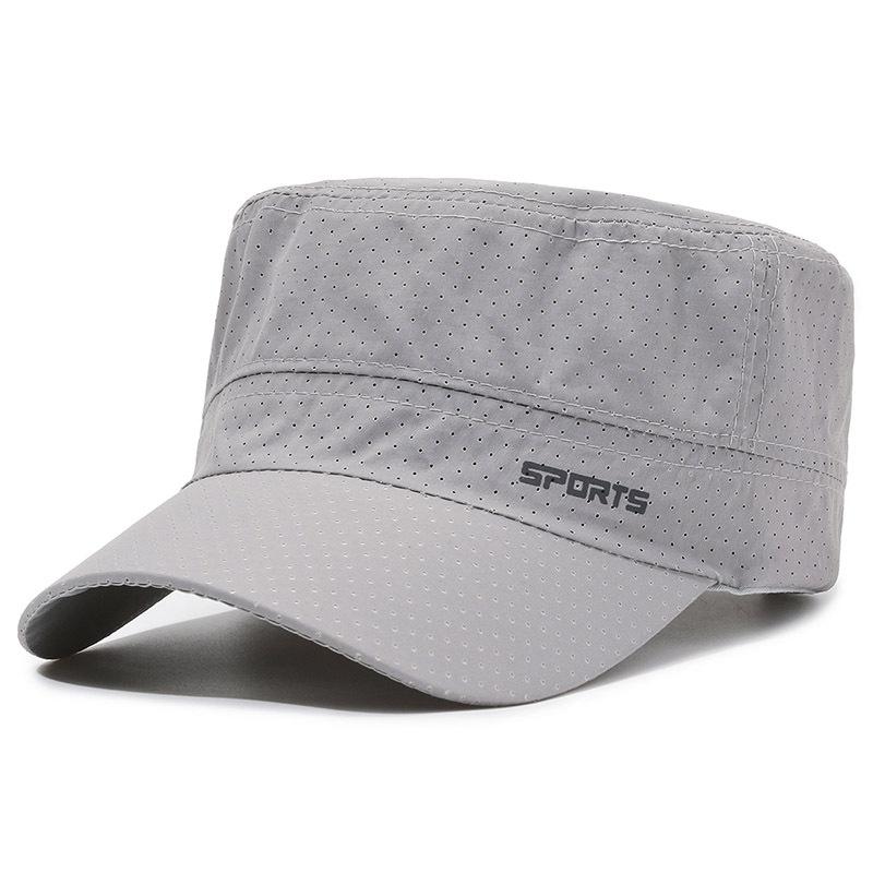 Letnie czapki przeciwsłoneczne z siateczki szybkoschnące czapki wojskowe dla mężczyzn oddychające czapki z daszkiem czapka przeciwsłoneczna na zewnątrz czapka przeciwsłoneczne czapka do ćwiczeń czapka z płaską górą czapka chroniąca przed słońcem