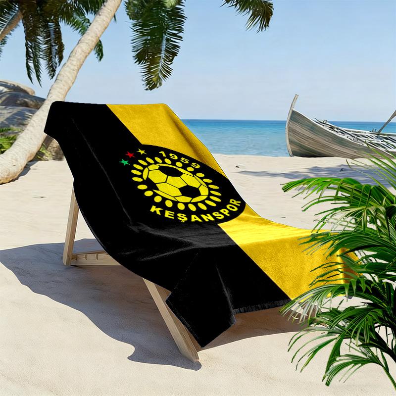 Kesanspor Print Beach Towel, Large Soft Quick Dry Towel for Beach Camping Swimming