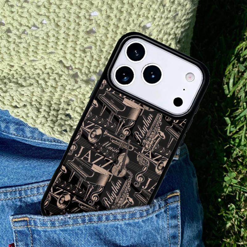 Musical Notes Violin Classical Mobile Phone Case Compatible with IPhone 17 16 15 14 13 12 11Pro Max 17 Air Cover