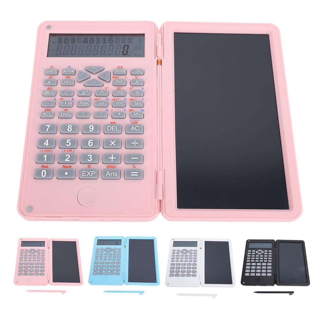Calculator științific de birou Afișaj cu 2 linii cu tabletă de scris LCD de 6 inchi Calculator pliabil pentru 