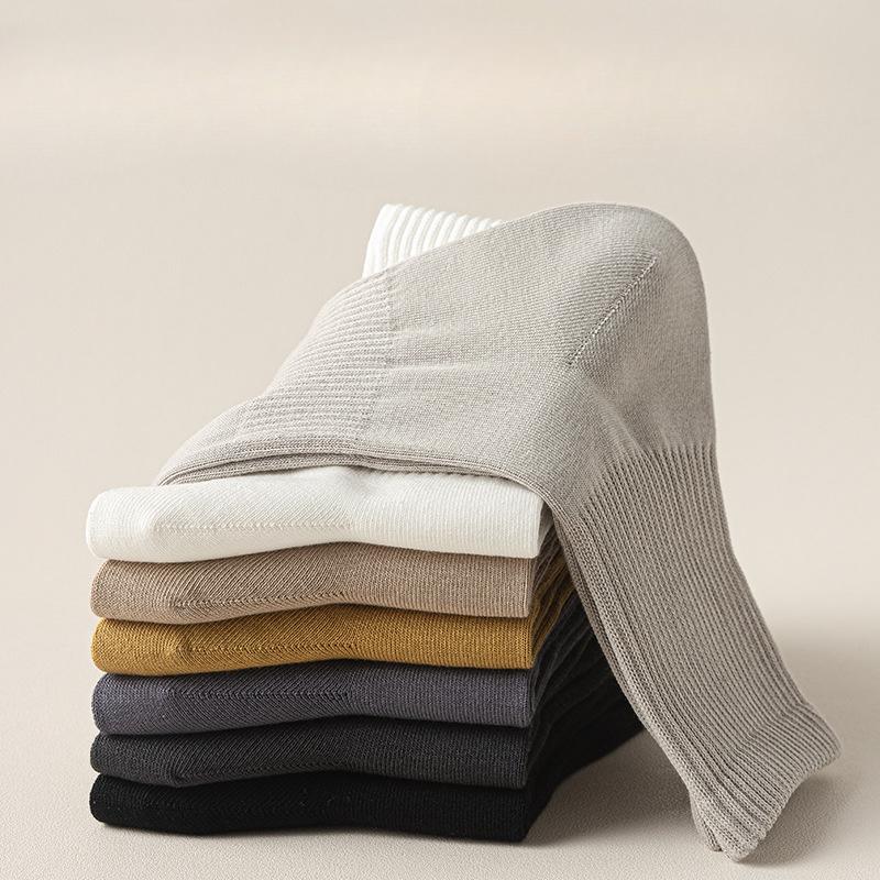 Men's Boneless Thigh-high Socks, Antibacterial, Sweat-absorbing and Breathable Long Socks, Sweat-absorbing and Odor-proof Pure Cotton Socks