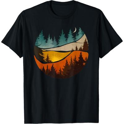 Árvores Natureza Montanhas Aventura ao Ar Livre Vida Selvagem Floresta Camiseta(4)