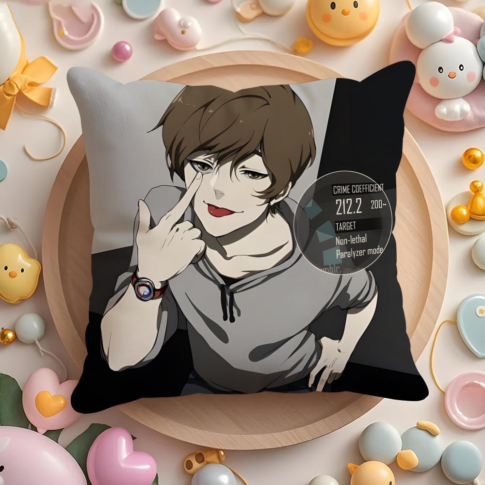 Anime Z-ankyou No T-Terror Cushion Cover Home & Car Multi-Scene Pillow Cover - Reversible, Soft & Durable for Daily Use