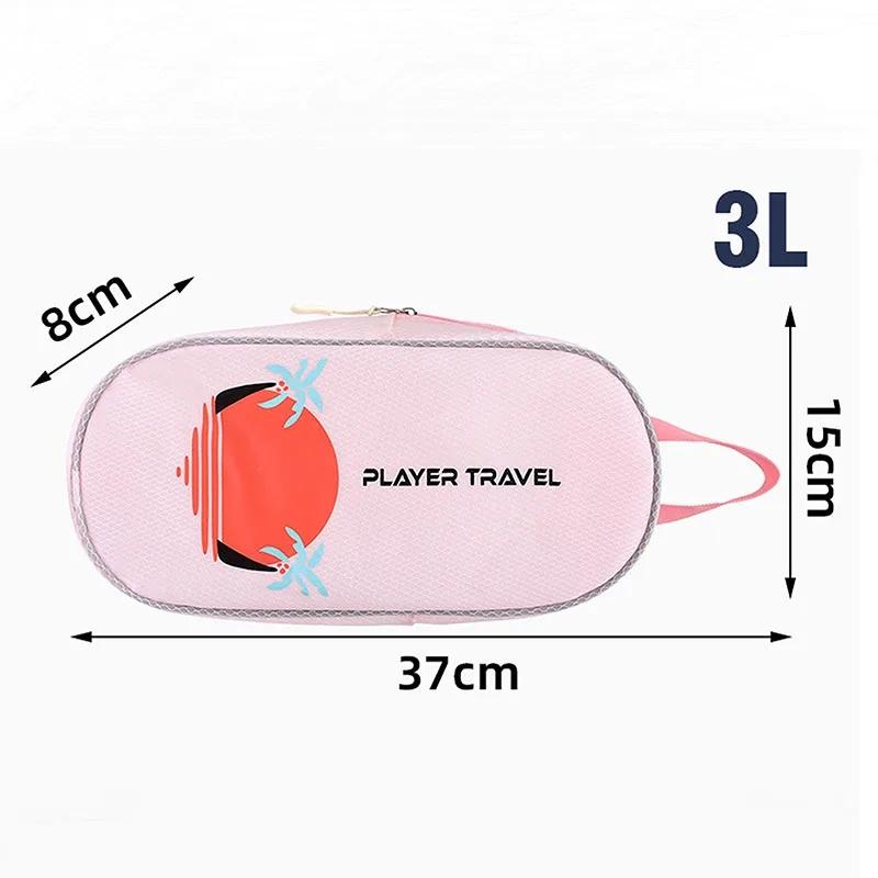 Large Capacity Waterproof Wet Dry Bag for Swimming Toiletry Bag Travel Cosmetic Organizer with Separate Compartment Shower Gym
