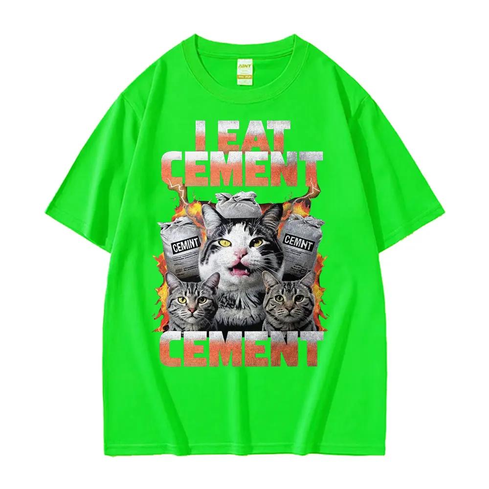 

I Eat CeUnisext Cursed Cat Funny Meme Tee Shirt Unisex Women Vintage Gothic Oversized Tshirts Casual Cotton Short Sleeve T Shirt Tops 4XL