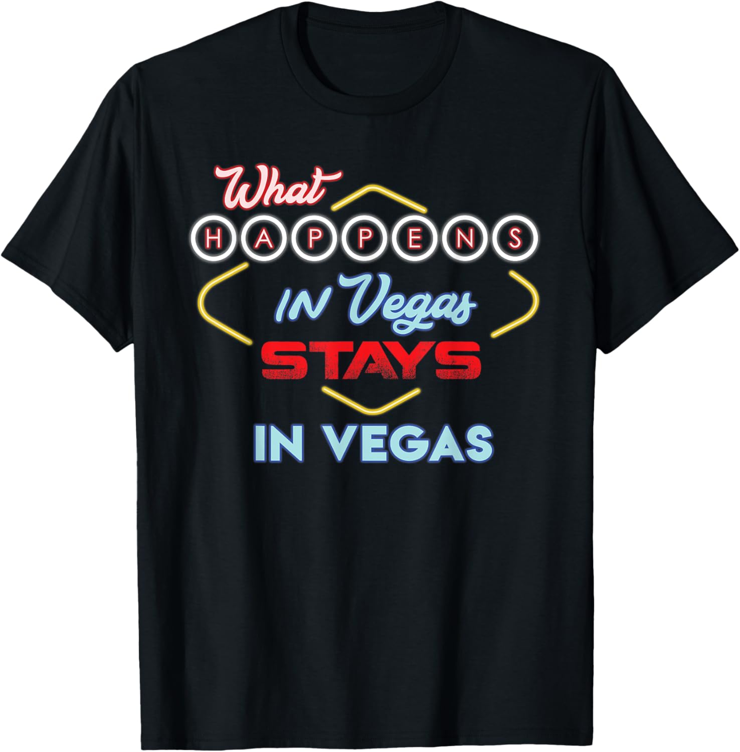 

What Happens in Vegas Stays in Vegas Fun Vegas Trip TShirt Unisex Women Unisex Clothes Polyester Cheap Material Graphic T Shirts 4XL
