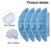 Easily Clean Your Floors with These 4 Pack Mop Cloths Designed for the For Lubluelu For SL60 Plus Robot Vacuum Cleaner