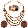 Handmade Vintage Boho Bib Beads Ethnic Style Geometric Beaded Necklace  Jewelry Accessories