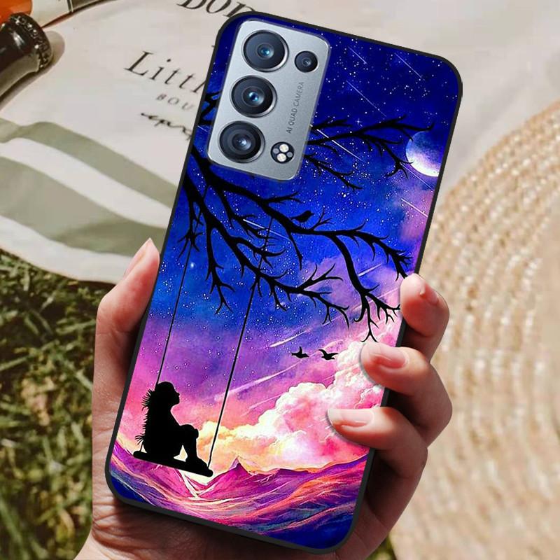 Für Oppo Reno 6 Pro 5G CPH2247 Hülle Silikon Rückseite Handyhülle Für Oppo Reno 6 Pro 5G CPH2249 Hüllen Reno6 Pro Weiche Stoßstange