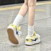 Light yellow lightning niche bread shoes women's new spring and summer casual color scheme ins board shoes women