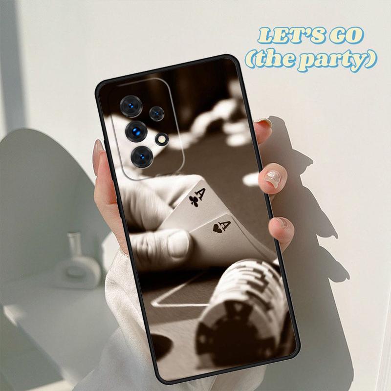 Poker Playing Cards Phone Case For Samsung Galaxy A42 A31 A40 A51 A71 A32 A80 A91 A52 A72 A73 A20e A21S A50 A70 A11 A12 Cover