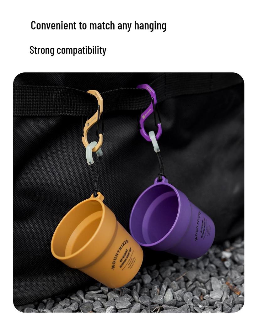 S-Shaped Multi-functional Stainless Steel Carabiner for Backpack and Mountaineering