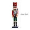 30cm Handcrafted Wooden Nutcracker, Festive Puppet Ornaments Collectible Figures, Ideal for Holiday Home Decor & Gift Giving