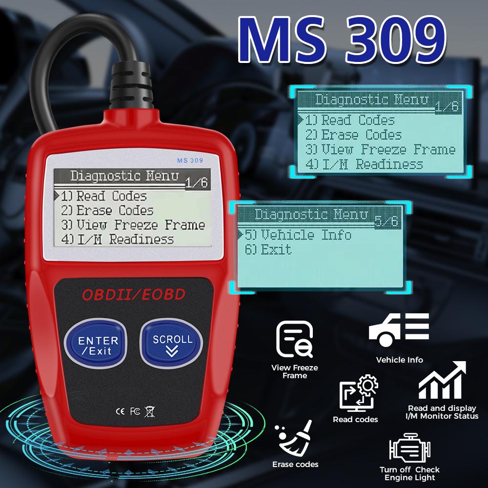 Auto Diagnosewerkzeuge OBD2 Code Lesegerät OBD 2 Scanner Fehlercode Löschen Digitalanzeige Multifunktional Universelle Version