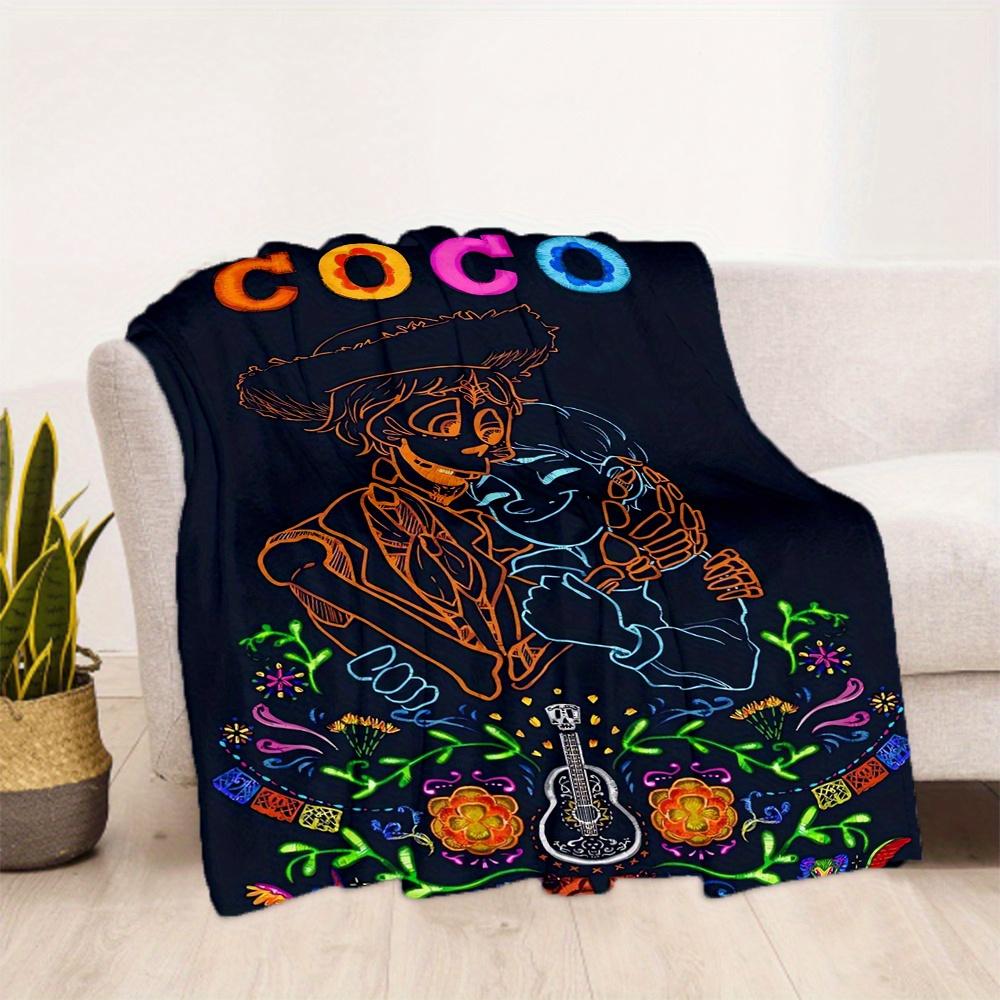 1pc, Coco Musicians Héctor and Miguel Blanket Outdoor Gift for Friend, Soft Throw Blanket for Couch Bed Sofa
