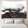 Tokyo-Ghoul Print Tapestry, Backdrop, Easy Setup, Ideal for Bedroom, Office & Living Room, with Aesthetic Wall Hanging Decor.