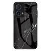 For Motorola Moto G85 5G/S50 Neo 5G Case Marble Pattern Tempered Glass+PC+TPU Protective Phone Cover