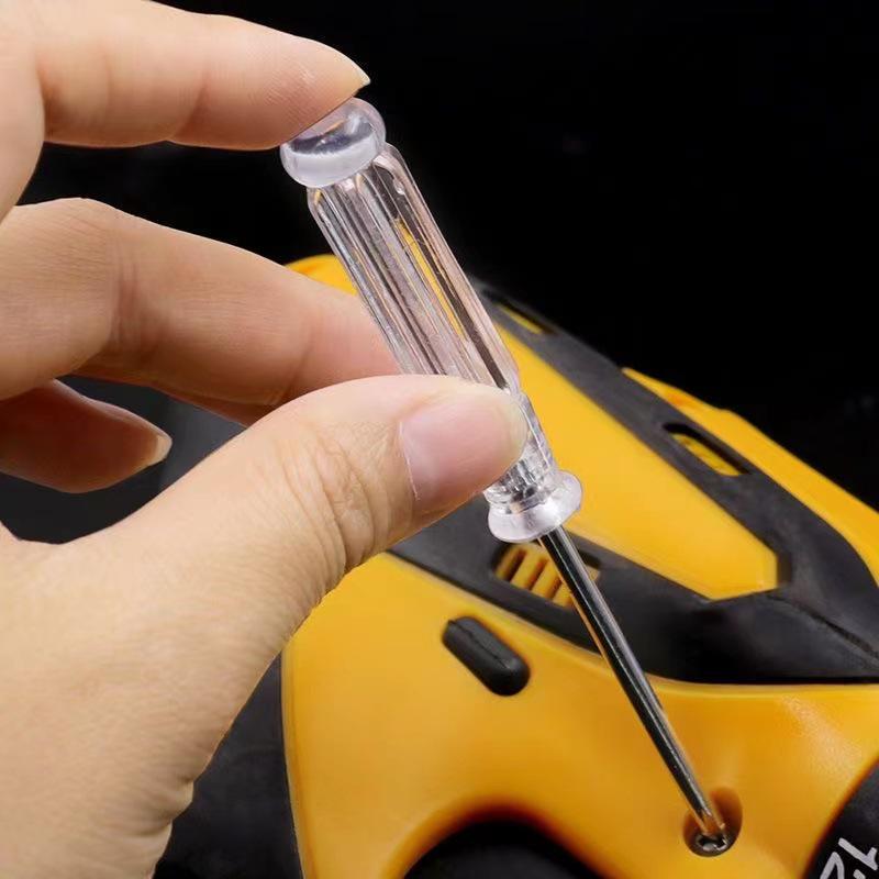 Crystal Handle Phillips & Flathead Mini Screwdriver Set - 2.0/3.0/4.0 for Toys & Electronics