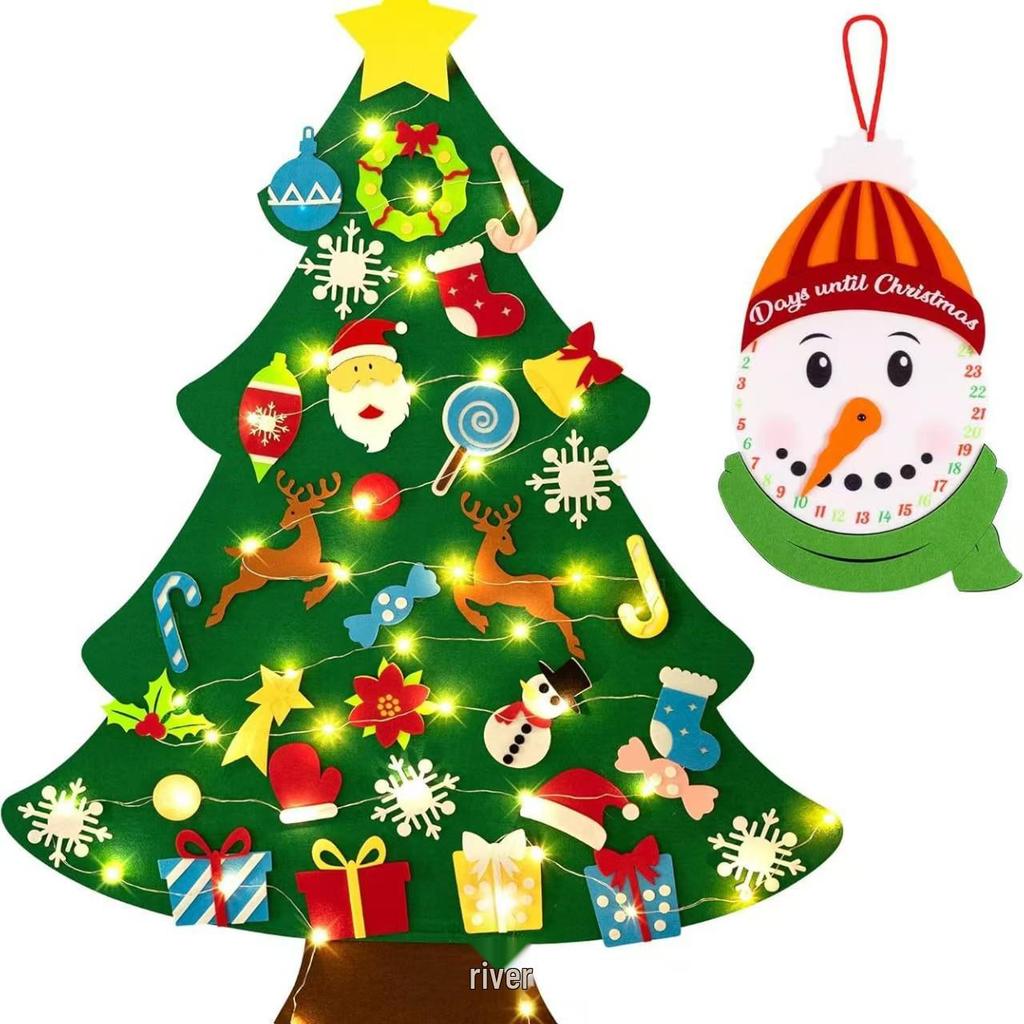 Handmade DIY Felt Christmas Tree Ornament for Kids