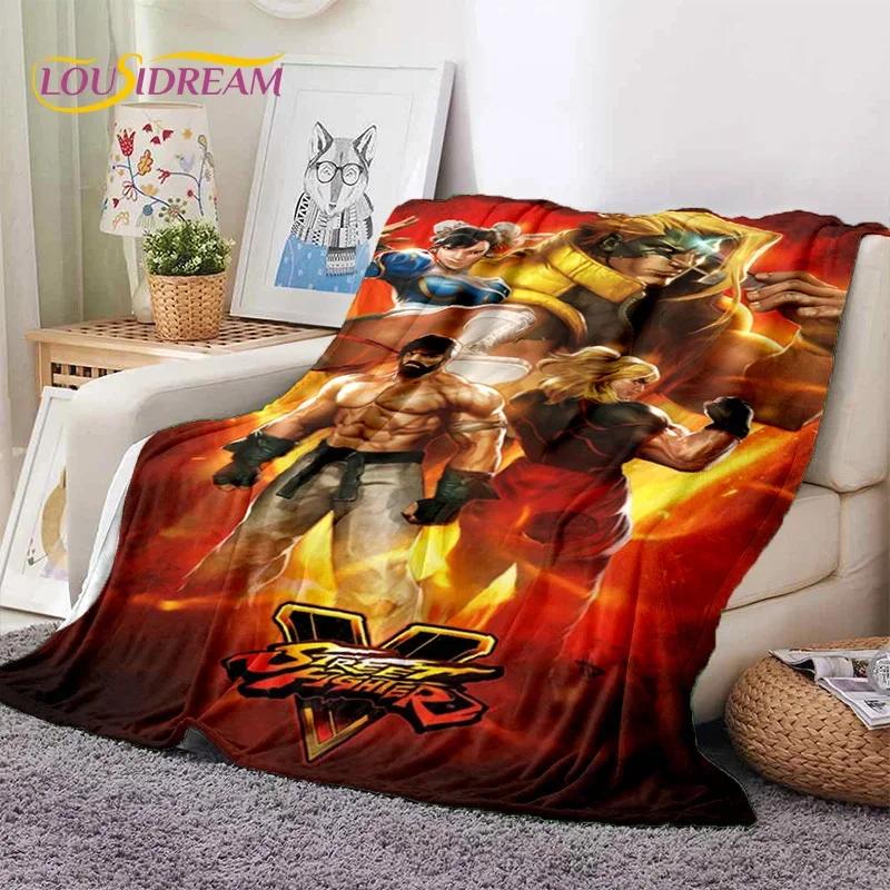 Neueste Retro-Spiel Street Fighter SF Weiche Decken, Warme Kuscheldecke Bequeme Decke für Picknick Betten Sofa Zuhause Schlafzimmer