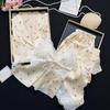Women's Ice Silk 4-Piece Set: Short-Sleeved Camisole & Long Pants for Spring/Summer, Cozy Outerwear for Autumn/Winter.