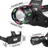 Multifunctional LED Headlamp USB Rechargeable Powerful Head Flashlight Camping Search Light Front Headlight Lantern