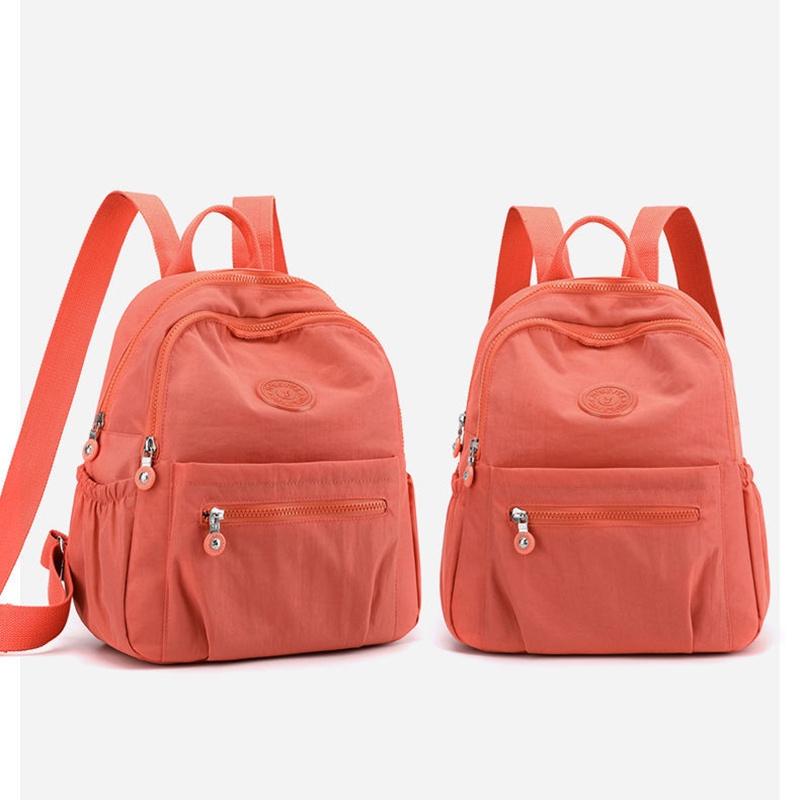 

IELGY Легкий нейлоновый рюкзак для путешествий с большой вместимостью и водонепроницаемостью оранжевый