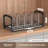 Single-Layer Kitchen Bowl & Dish Rack for Cabinet Storage and Drainage