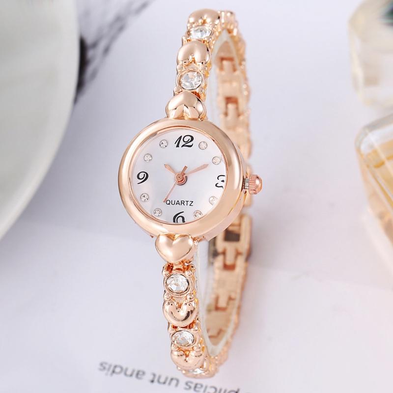 Dai Lanfu Women's New Fashion Watch Casual Rhinestone Quartz Watch Bracelet Wristwatch Relogio Feminino Gift For Friends Family Watch